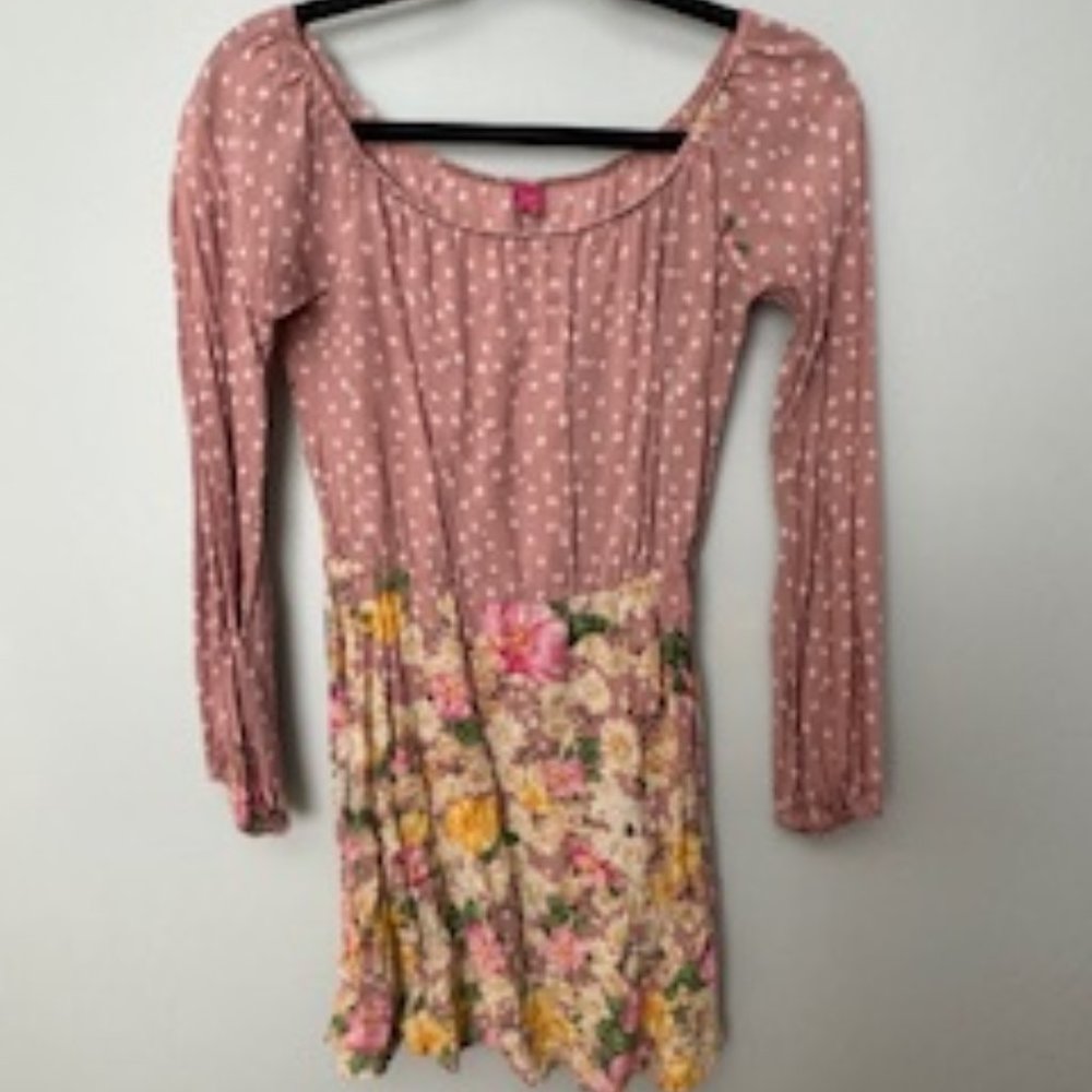 Farm Rio pink dress with flowers size M